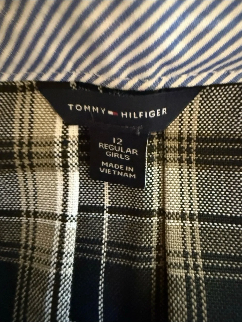 Thommy Hilfiger Dennis Uniform Alexander Plaid Skirt Girls Size 12